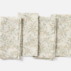Organic Print Napkins. Set of 4